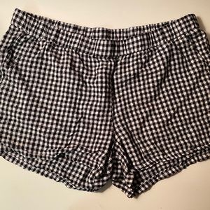 Black and White Checkered Shorts